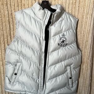 Beverly Hills Polo Club White Quilted Vest
